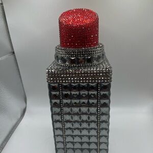 Rhinestone red lipstick handbag